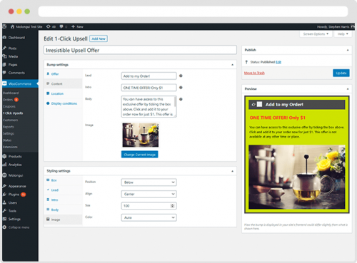 Upsell With Custom Image
