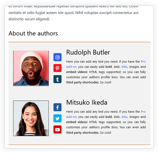 Multiple Authors with Author Box Support